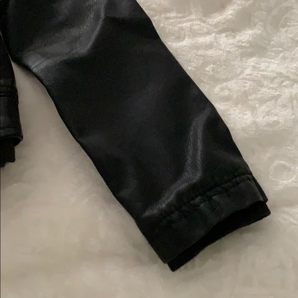 Guess Faux Leather Jacket w/Hood - Size Small - Picture 4 of 4